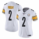 Women's Pittsburgh Steelers #2 Justin Fields White Vapor Football Stitched Jersey Dzhi,baseball caps,new era cap wholesale,wholesale hats
